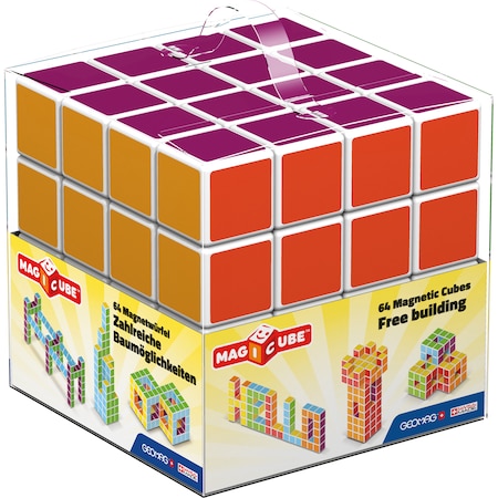 Geomag Magicube 64 Piece Multicolored Free Building Set 129